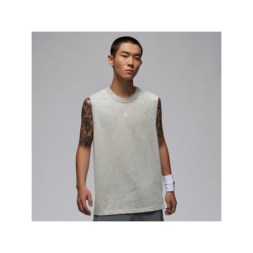 Męska koszulka bez rękawów Dri-FIT Jordan Sport - Szary ze sklepu Nike poland w kategorii T-shirty męskie - zdjęcie 179308500