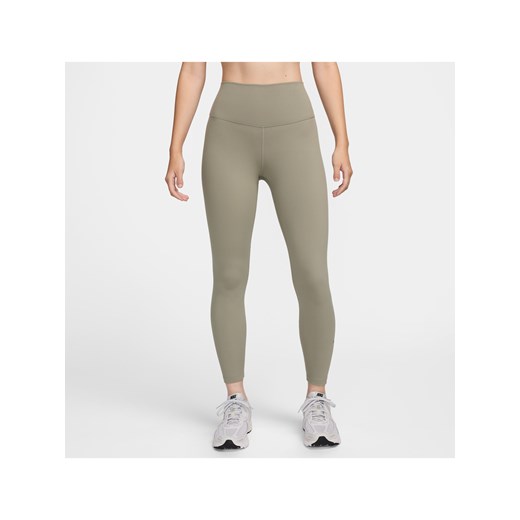 Damskie legginsy 7/8 z wysokim stanem Nike One - Zieleń ze sklepu Nike poland w kategorii Spodnie damskie - zdjęcie 179308601