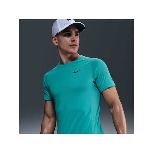 Męska koszulka z krótkim rękawem do fitnessu Dri-FIT Nike Flex Rep - Zieleń ze sklepu Nike poland w kategorii T-shirty męskie - zdjęcie 179308670