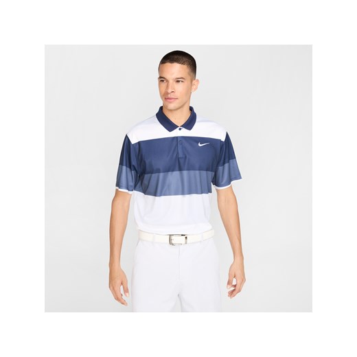 Męska koszulka polo do golfa Dri-FIT Nike Victory+ - Niebieski ze sklepu Nike poland w kategorii T-shirty męskie - zdjęcie 179308734