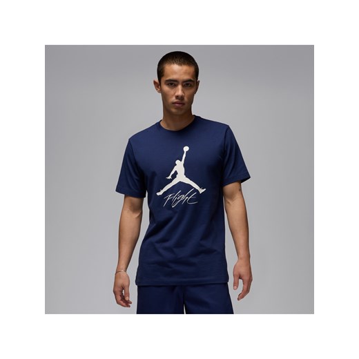 T-shirt męski Jordan Jumpman Flight - Niebieski ze sklepu Nike poland w kategorii T-shirty męskie - zdjęcie 179308750