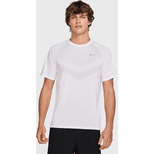 Męska koszulka z krótkim rękawem do biegania Dri-FIT ADV Nike Stride - Biel ze sklepu Nike poland w kategorii T-shirty męskie - zdjęcie 179308781