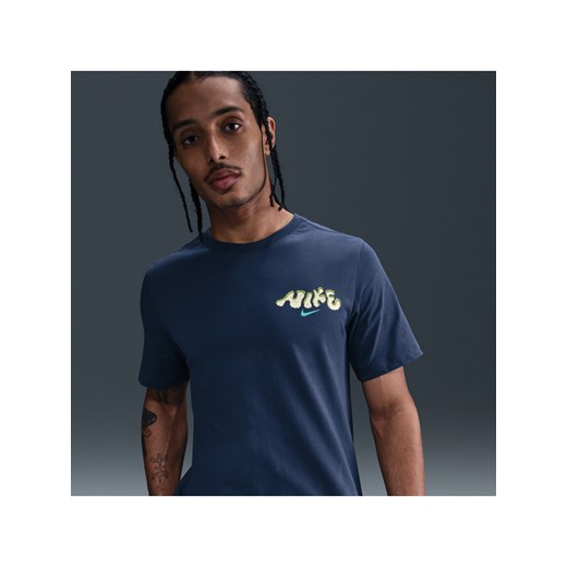 Męski T-shirt do golfa Nike - Niebieski ze sklepu Nike poland w kategorii T-shirty męskie - zdjęcie 179308794