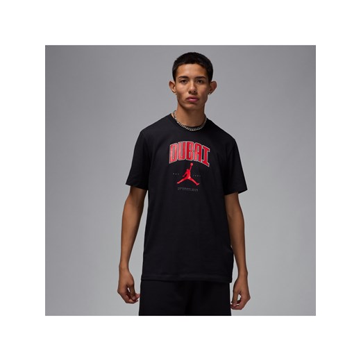 T-shirt męski Dubai Jordan - Czerń ze sklepu Nike poland w kategorii T-shirty męskie - zdjęcie 179308954