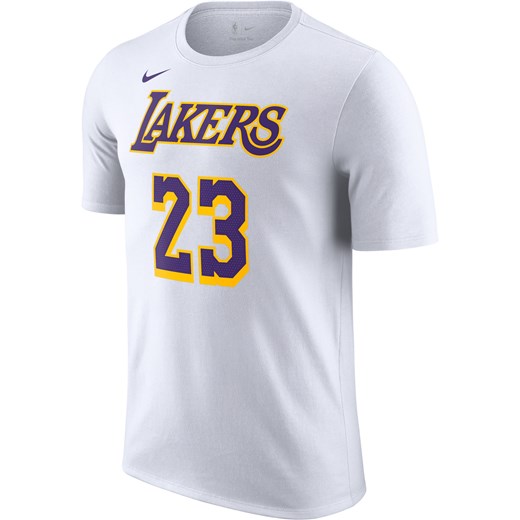 T-shirt męski Los Angeles Lakers Nike NBA - Biel ze sklepu Nike poland w kategorii T-shirty męskie - zdjęcie 179308971
