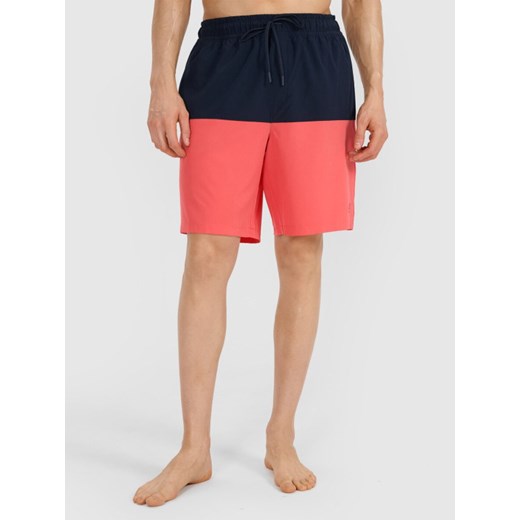 Męskie spodenki plażowe 4F 4FWSS25UBDSM135 - czerwone ze sklepu Sportstylestory.com w kategorii Kąpielówki - zdjęcie 179309472