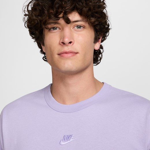T-shirt męski Nike fioletowy z krótkim rękawem