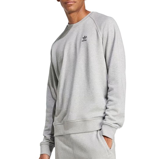 Bluza męska adidas Trefoil Essentials Crewneck JD2413 - szara ze sklepu streetstyle24.pl w kategorii Bluzy męskie - zdjęcie 179315013