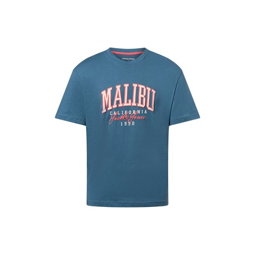 Jack & Jones Koszulka męska - JJDetroit Mężczyźni Bawełna petrol jednolity ze sklepu vangraaf w kategorii T-shirty męskie - zdjęcie 179315491