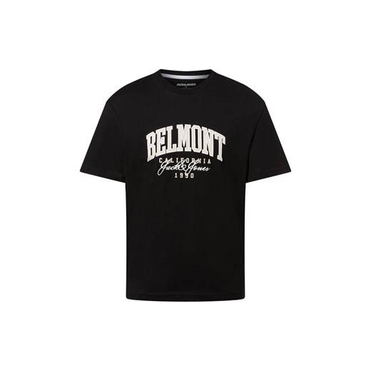 Jack & Jones Koszulka męska - JJDetroit Mężczyźni Bawełna czarny jednolity ze sklepu vangraaf w kategorii T-shirty męskie - zdjęcie 179315493