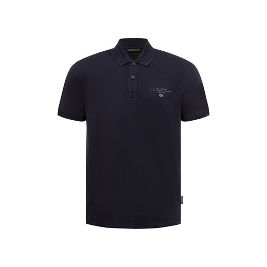 Napapijri Męska koszulka polo - Elbas Mężczyźni Bawełna granatowy jednolity ze sklepu vangraaf w kategorii T-shirty męskie - zdjęcie 179315501