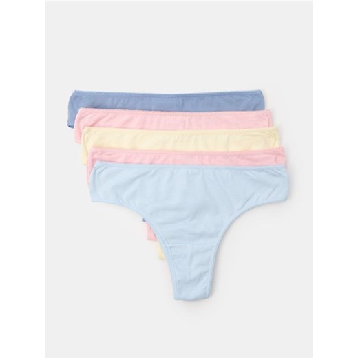 Sinsay - Majtki brazyliany 5 pack - wielobarwny ze sklepu Sinsay w kategorii Majtki damskie - zdjęcie 179318574