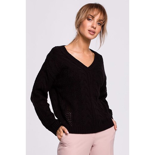 made of emotion Sweter w kolorze czarnym ze sklepu Limango Polska w kategorii Swetry damskie - zdjęcie 179322522