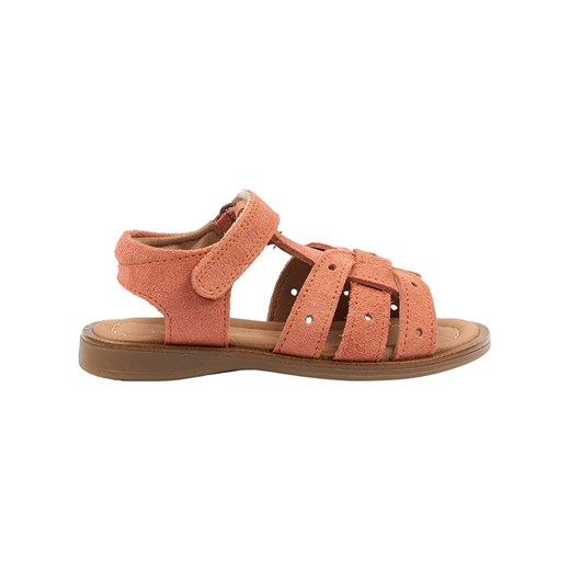 Sandały dziecięce Pom Pom pomarańczowe na rzepy 