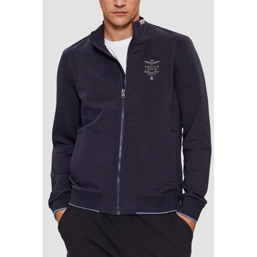 AERONAUTICA MILITARE Granatowa męska bluza, Rozmiar M ze sklepu outfit.pl w kategorii Bluzy męskie - zdjęcie 179324822