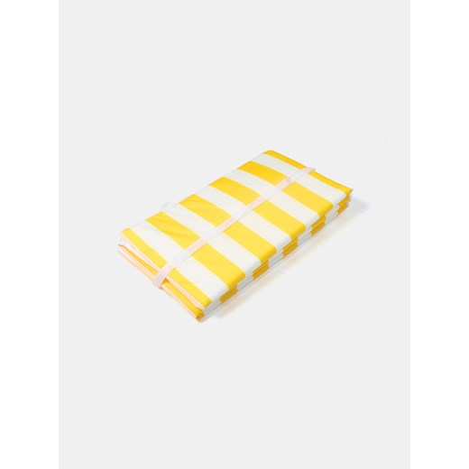Sinsay - Mata plażowa w paski - żółty Sinsay One Size Sinsay