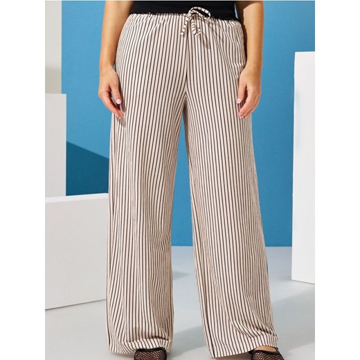 Sinsay - Spodnie wide leg z wiskozą - wielobarwny ze sklepu Sinsay w kategorii Spodnie damskie - zdjęcie 179327953