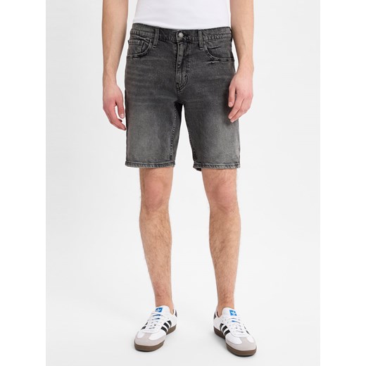 Levi's Męskie szorty dżinsowe - 445 Mężczyźni Bawełna szary jednolity ze sklepu vangraaf w kategorii Spodenki męskie - zdjęcie 179328600