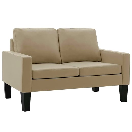 Dwuosobowa sofa w kolorze cappuccino - Revex 2X ze sklepu Edinos.pl w kategorii Sofy i kanapy - zdjęcie 179328944