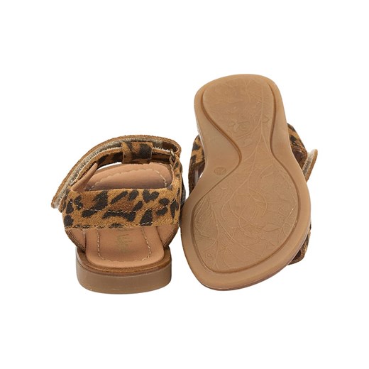 POM POM Skórzane sandały w kolorze jasnobrązowym Pom Pom 32 okazja Limango Polska