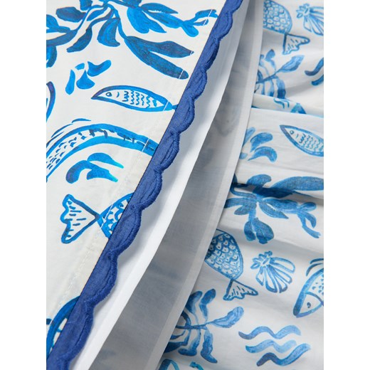 Spódnica Reserved wiosenna bawełniana w abstrakcyjnym wzorze 