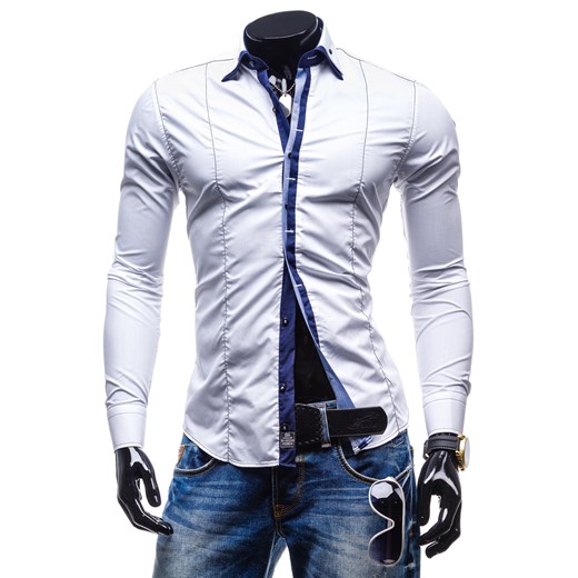 Koszula męska BY MIRZAD 4796 biała - BIAŁY