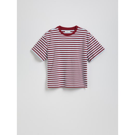 Bluzka damska Reserved casualowa z krótkim rękawem z okrągłym dekoltem 