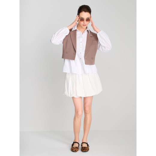 Biała koszula damska Sinsay bawełniana 