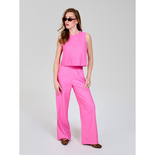 Bluzka damska Sinsay z okrągłym dekoltem 