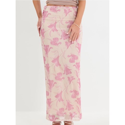 Sinsay - Dopasowana spódnica maxi w kwiaty - wielobarwny ze sklepu Sinsay w kategorii Spódnice - zdjęcie 179340752