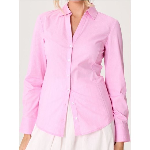 Sinsay - Koszula slim fit w paski - różowy ze sklepu Sinsay w kategorii Koszule damskie - zdjęcie 179340761