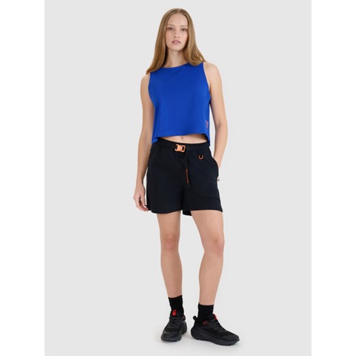 Damskie spodenki casual 4F 4FWSS25TSHOF539 - czarne ze sklepu Sportstylestory.com w kategorii Szorty - zdjęcie 179341530