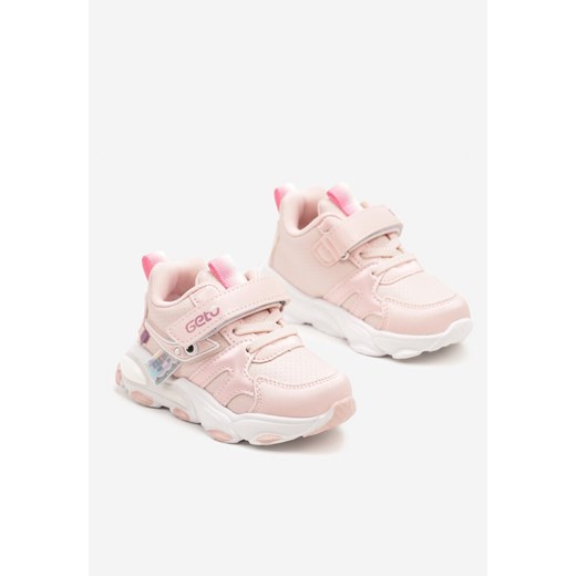 Born2be buty sportowe dziecięce różowe na rzepy