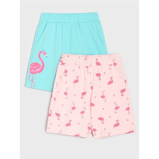 Sinsay - Szorty 2 pack - wielobarwny - id: 152ED-MLC - marki Sinsay - 179349671 Sinsay - Szorty 2 pack - wielobarwny ze sklepu Sinsay w kategorii Spodenki dziewczęce - zdjęcie 179349671