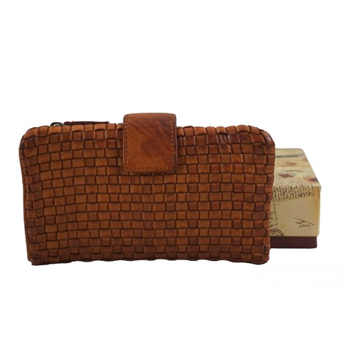 Ekskluzywny portfel z miękkiej skóry - Brązowy - id: 10485n - marki Barberini's - 179352334 Ekskluzywny portfel z miękkiej skóry - Brązowy ze sklepu butyolivier w kategorii Portfele damskie - zdjęcie 179352334