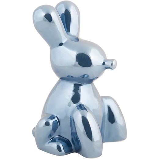 Present Time Dekoracja &quot;Balloon Bunny&quot; w kolorze niebieskim - wys. 15 cm ze sklepu Limango Polska w kategorii Dekoracje - zdjęcie 179352822