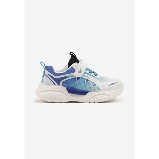 Granatowe Buty Sportowe Sneakersy z Geometrycznym Wzorem Tellinoria ze sklepu born2be.pl w kategorii Buty sportowe dziecięce - zdjęcie 179354674
