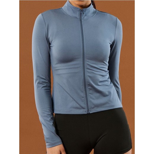 Sinsay - Bluza ze stójką - niebieski ze sklepu Sinsay w kategorii Bluzy damskie - zdjęcie 179358161