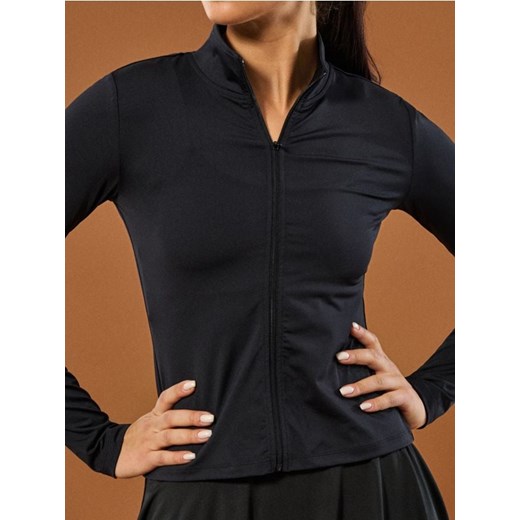 Sinsay - Bluza ze stójką - czarny Sinsay XL Sinsay