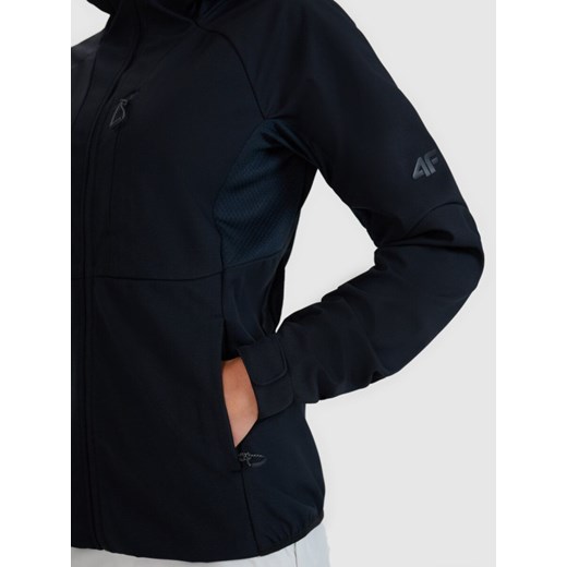 Damski softshell 4F 4FWSS25TSOFF315 - czarny ze sklepu Sportstylestory.com w kategorii Kurtki damskie - zdjęcie 179358432