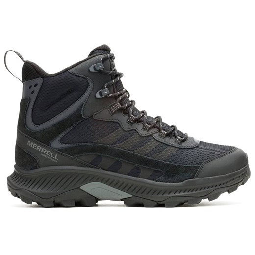 Buty męskie Merrell Speed Strike 2 Thermo Mid Waterproof J037767 - czarne ze sklepu streetstyle24.pl w kategorii Buty trekkingowe męskie - zdjęcie 179361321
