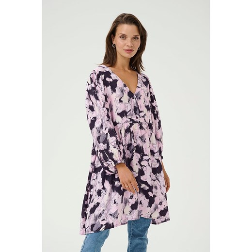 Kaffe Tunika &quot;Victoria&quot; w kolorze jasnoróżowo-czarnym Kaffe 38 wyprzedaż Limango Polska
