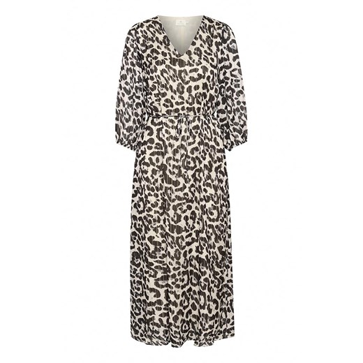 Sukienka Kaffe casual maxi z dekoltem v 