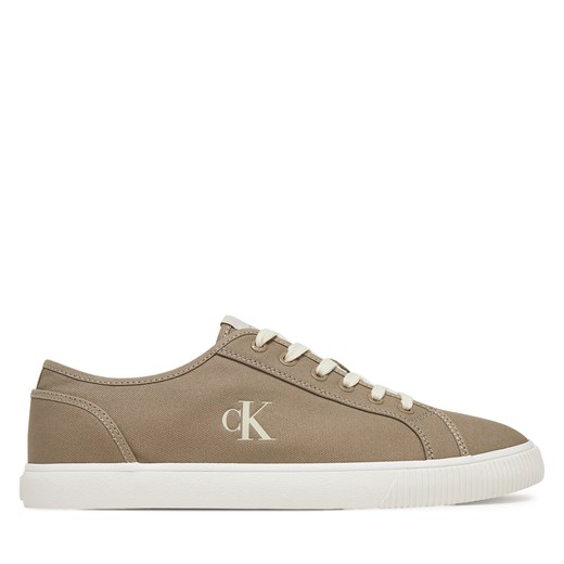 Tenisówki Calvin Klein Jeans Ess Vulc Low Mg Canvas YM0YM01209 Beżowy 43 eobuwie.pl