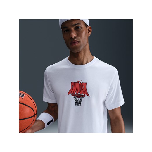 Męski T-shirt do koszykówki Dri-FIT Nike - Biel ze sklepu Nike poland w kategorii T-shirty męskie - zdjęcie 179364620