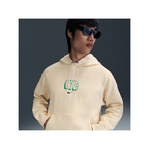 Męska dzianinowa bluza z kapturem Nike Solo Swoosh - Biel ze sklepu Nike poland w kategorii Bluzy męskie - zdjęcie 179364722