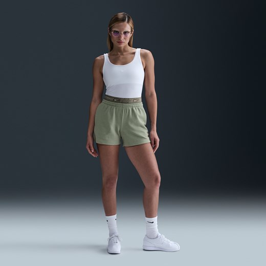 Damskie spodenki ze średnim stanem 10 cm Nike Sportswear Chill Terry - Zieleń Nike L (EU 44-46) Nike poland