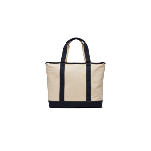 Tommy Hilfiger Torebka Th Summer Canvas Tote AW0AW17421 Beżowy Tommy Hilfiger uniwersalny MODIVO
