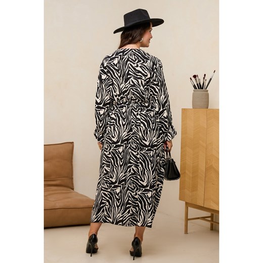 Curvy Lady Sukienka w kolorze czarno-kremowym Curvy Lady 44/46 promocja Limango Polska