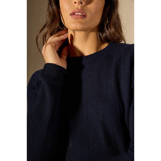 Perfect Cashmere Kaszmirowy sweter &quot;Corva&quot; w kolorze granatowym Perfect Cashmere M wyprzedaż Limango Polska